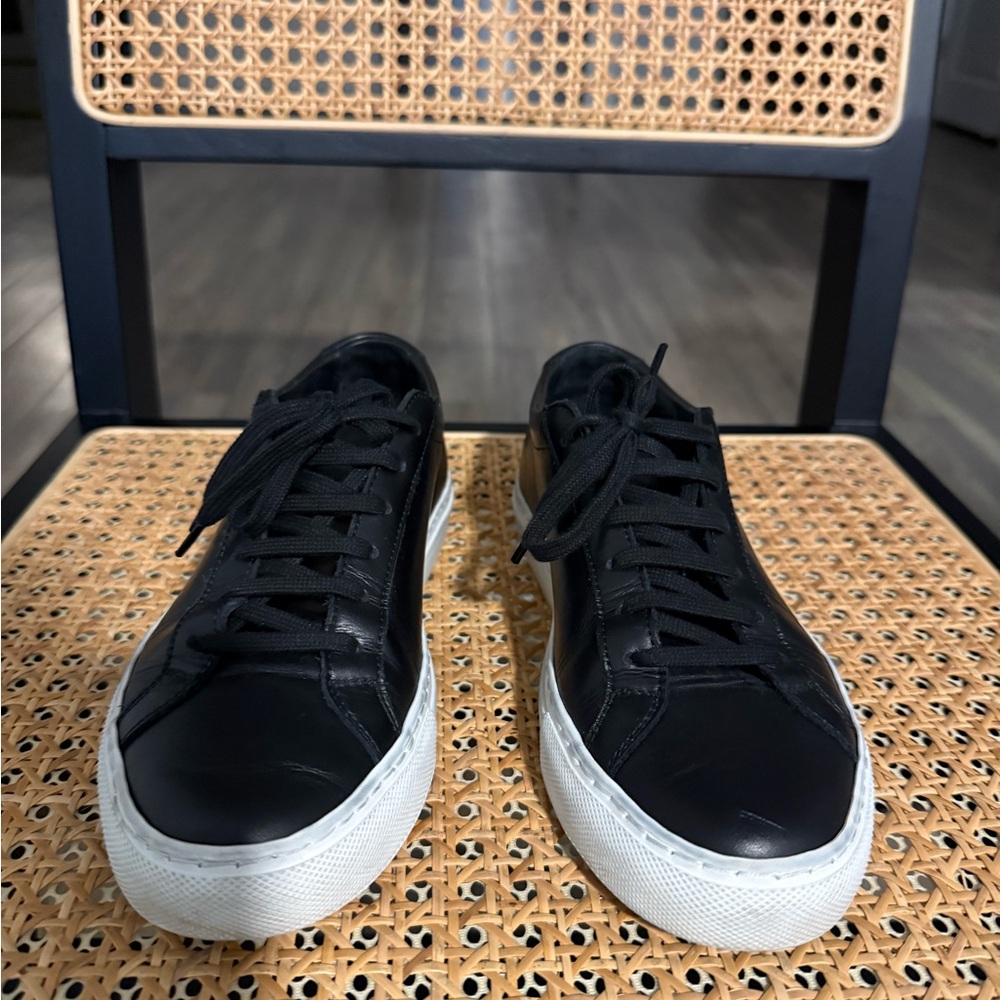 Women’s Common Projects Black Leather Sneakers